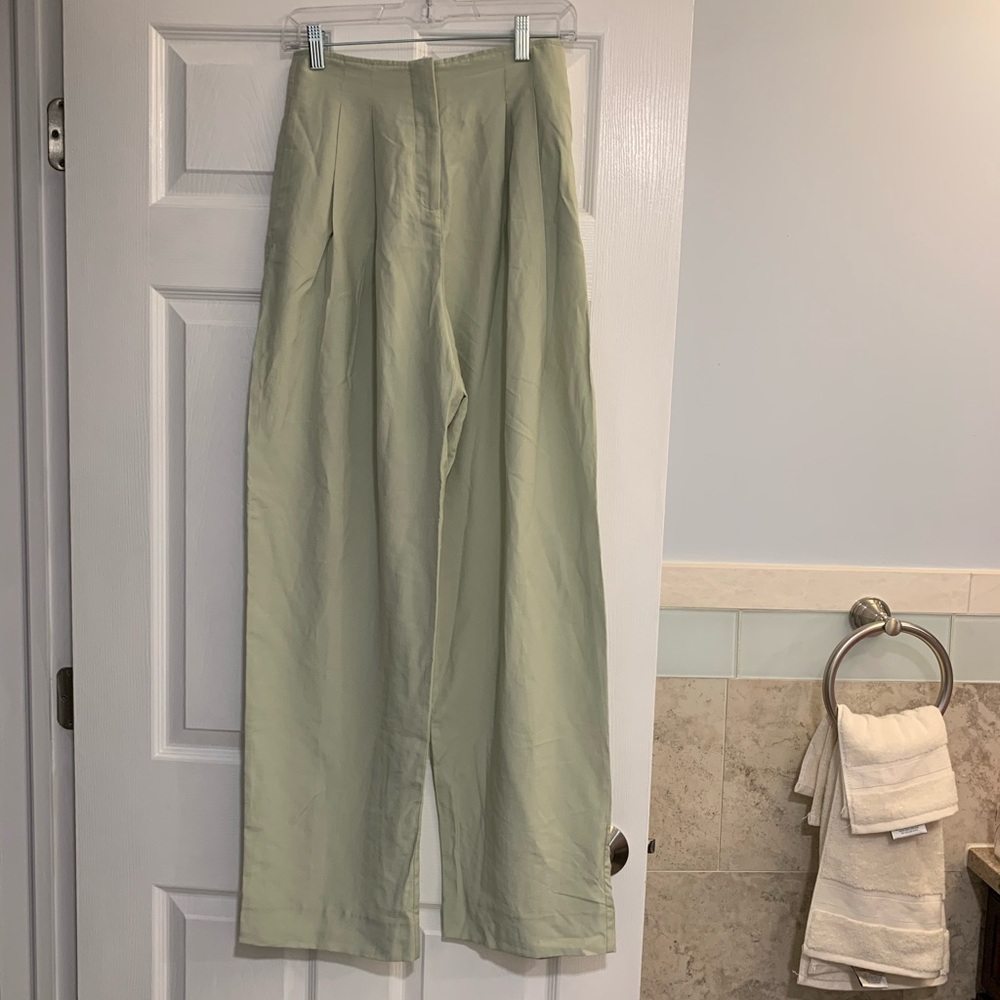 High Waisted Linen Pants